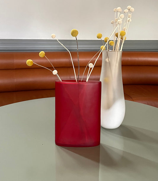 Red Resin Vase