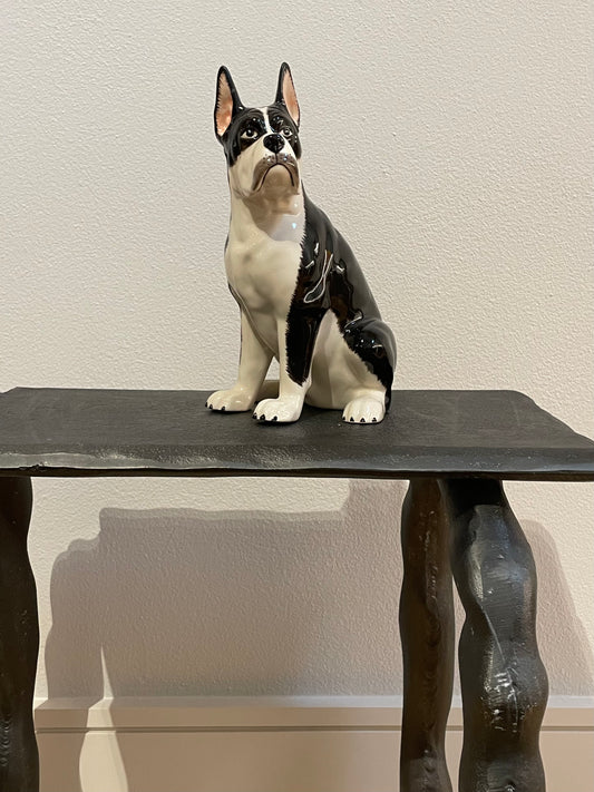 Ceramic 'Boxer' Dog Sculpture