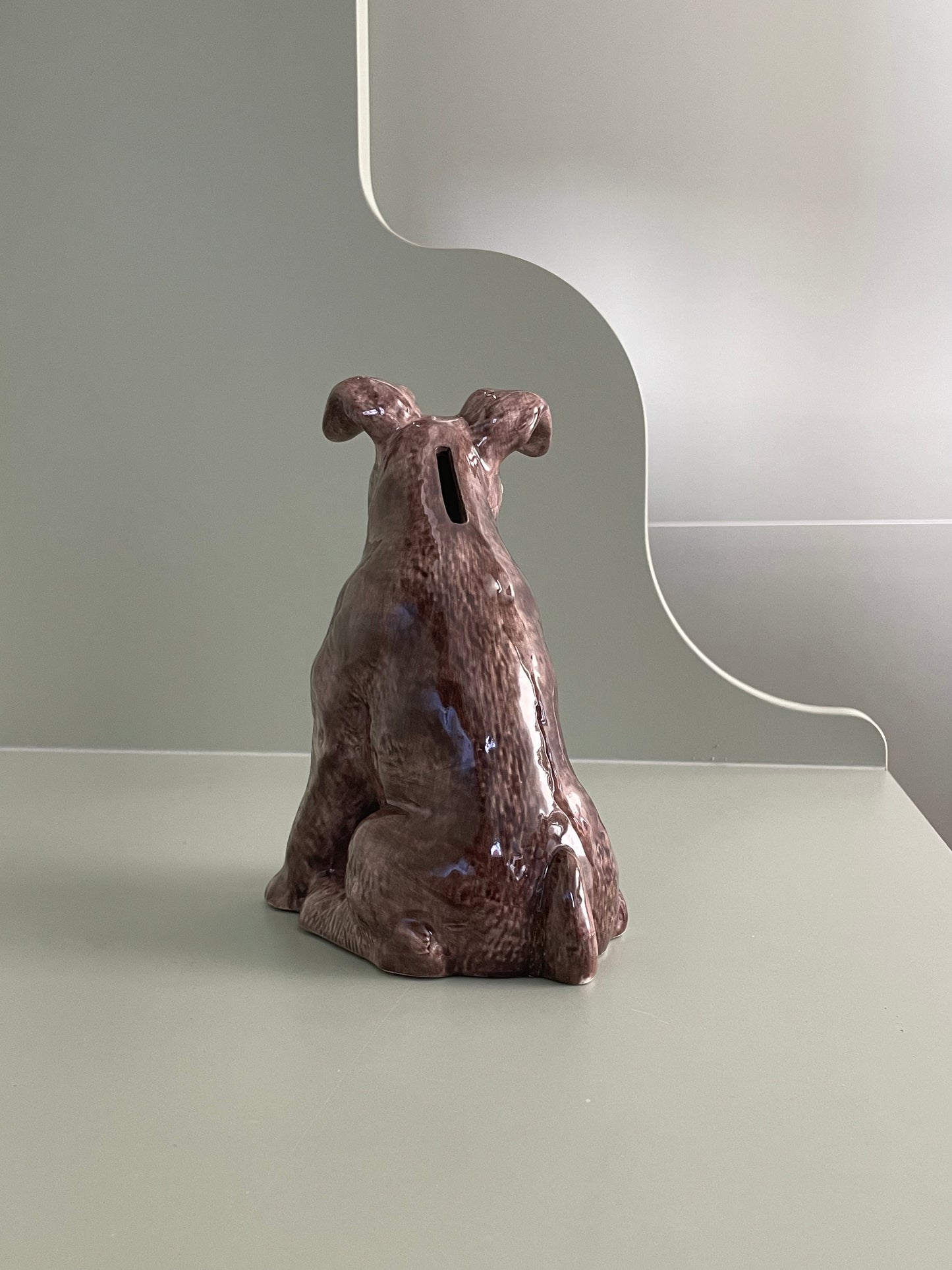 Ceramic 'Schnauzer' Dog Sculpture
