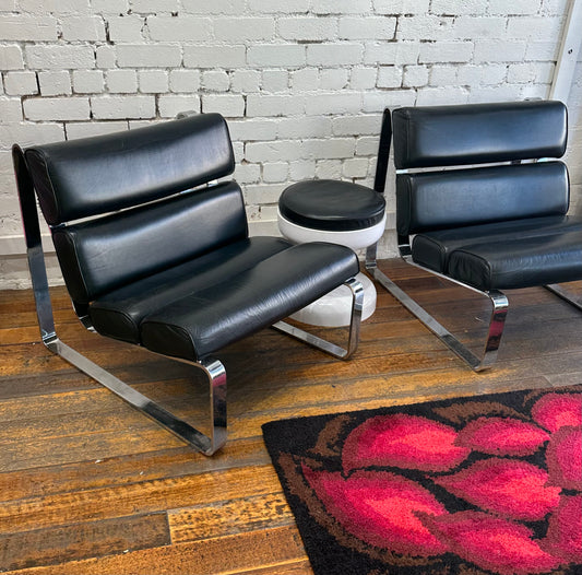 1970s Black Occasional Chairs