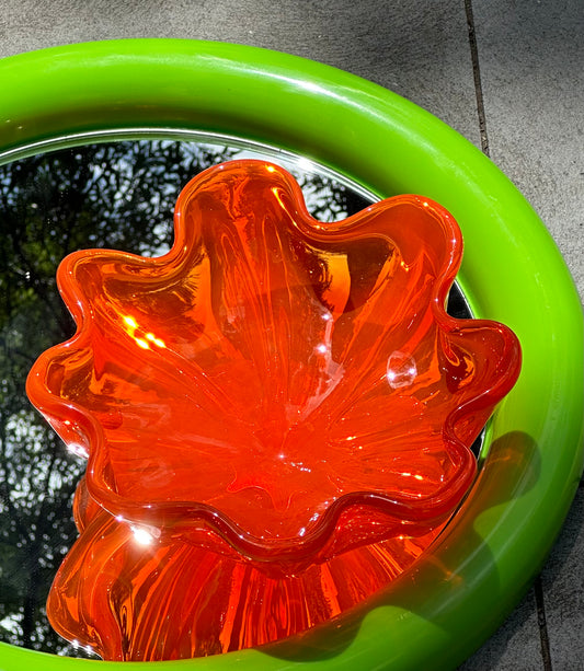 Orange Glass Bowl