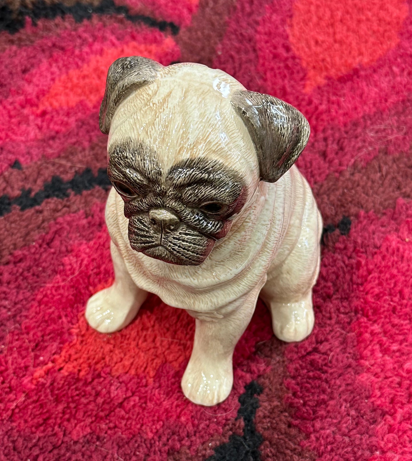 Ceramic 'Pug' Dog Sculpture