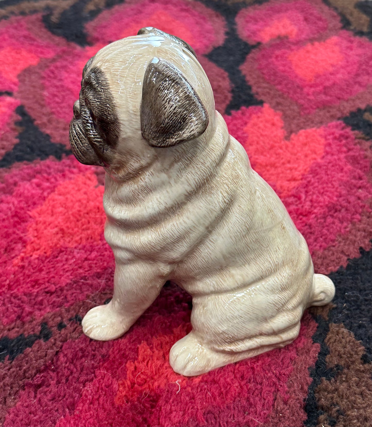 Ceramic 'Pug' Dog Sculpture