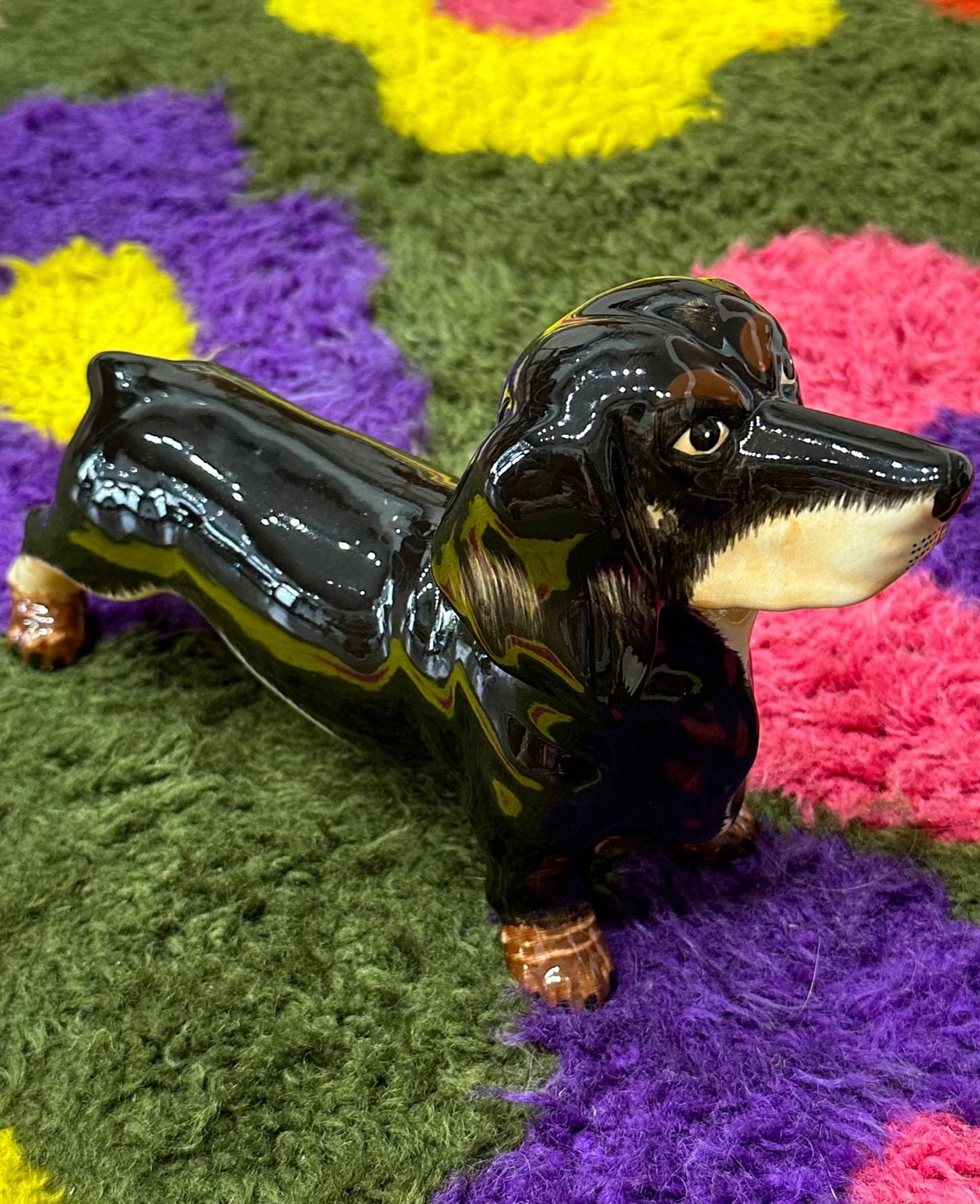 Ceramic 'Dachshund' Dog Sculpture
