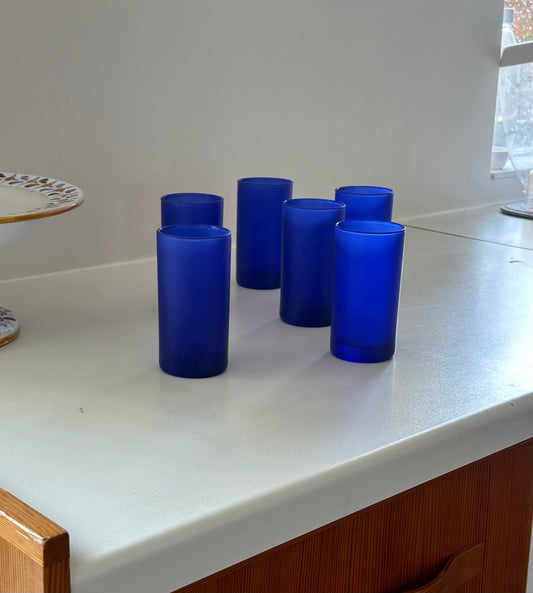 Royal Blue Drinking Glasses