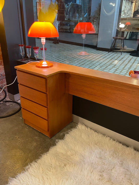MCM Teak Bed Head (Queen)