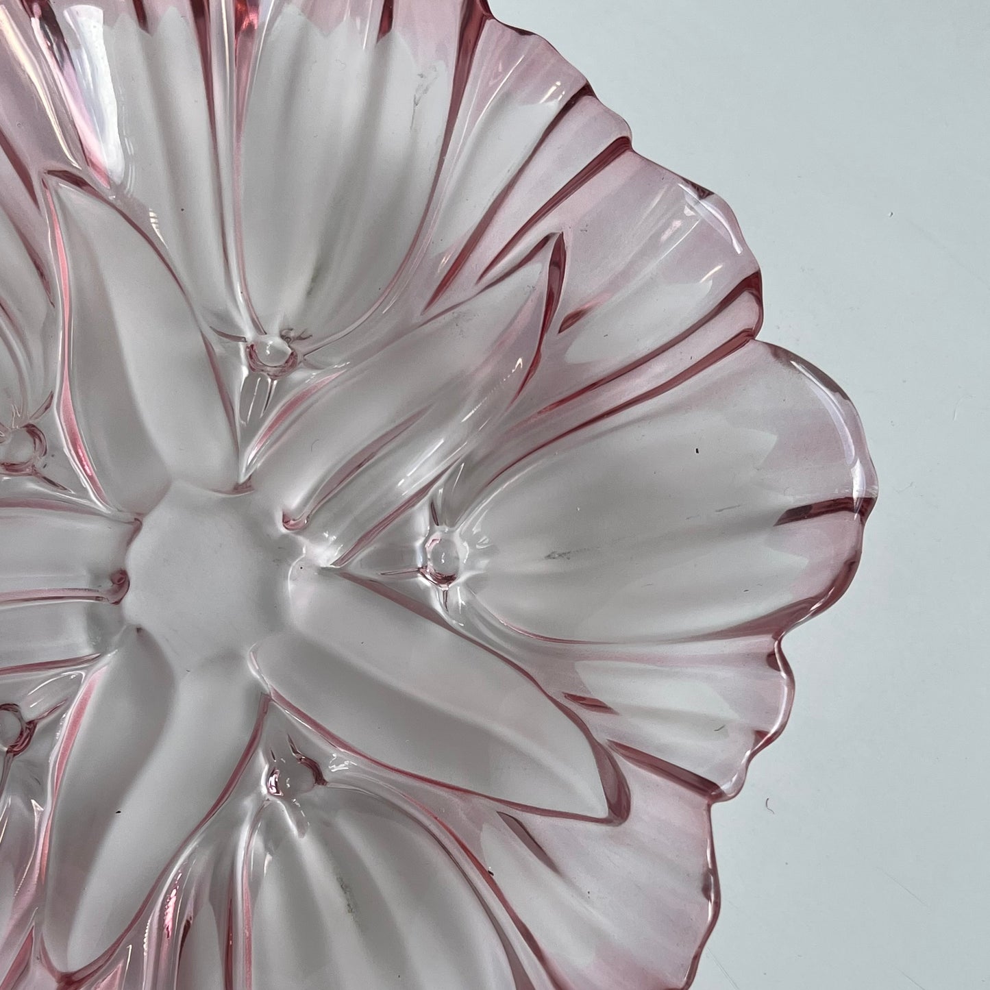 Pink Crystal Flower Plate