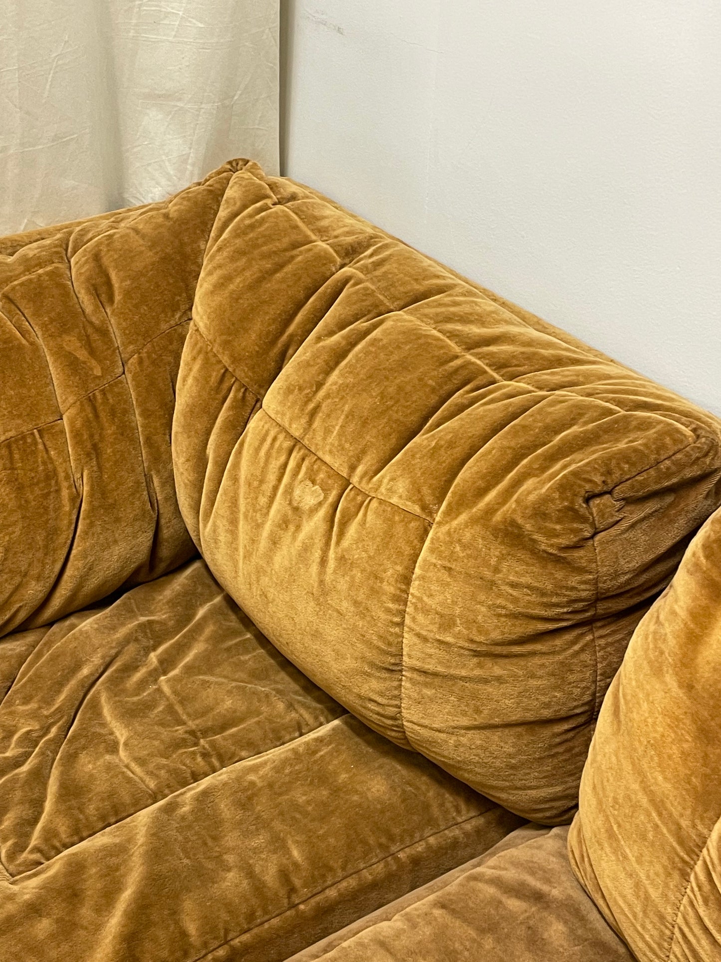 Moran Caramel Velvet Modular Sofa