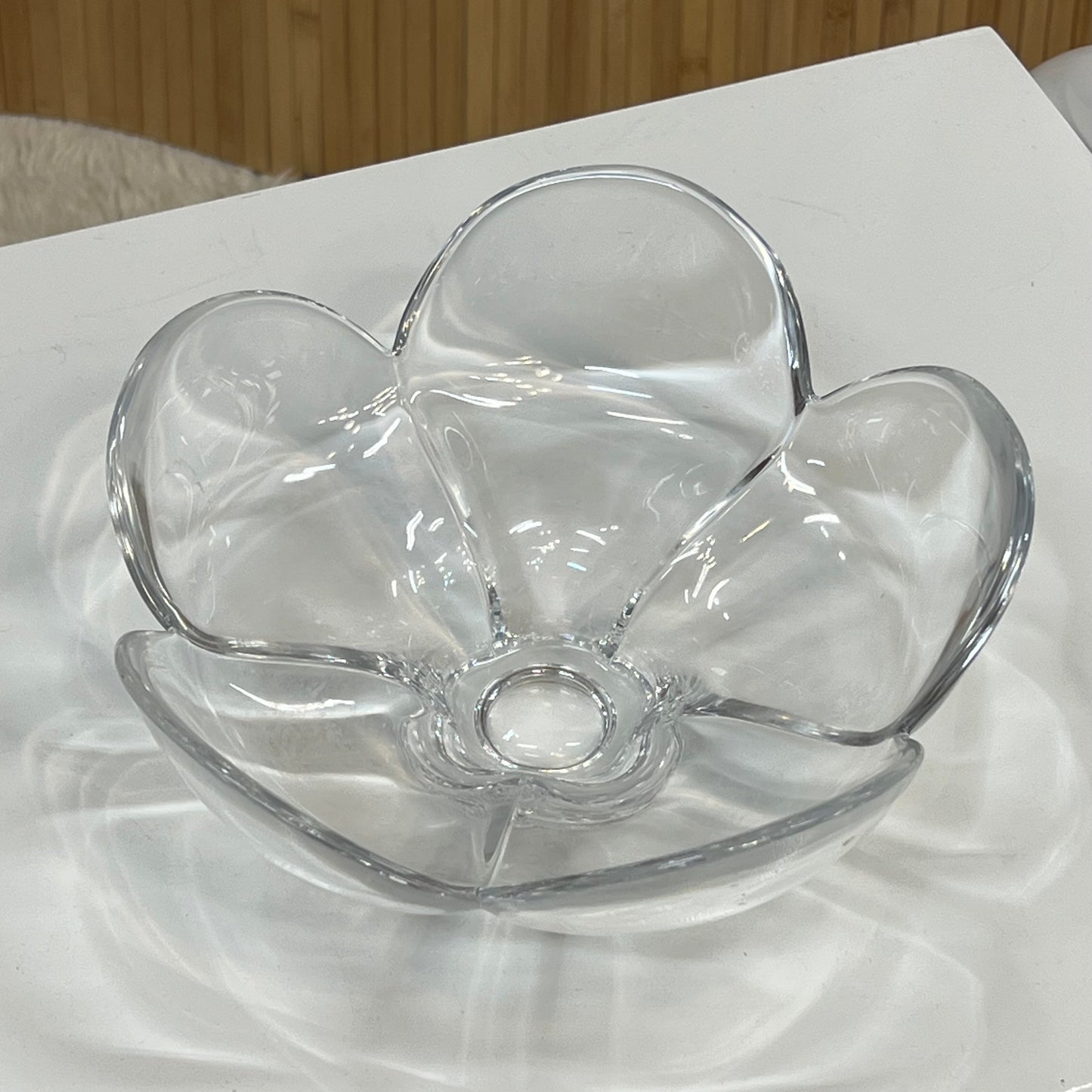 Glass Flower Bowl