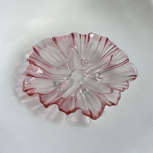 Pink Crystal Flower Plate