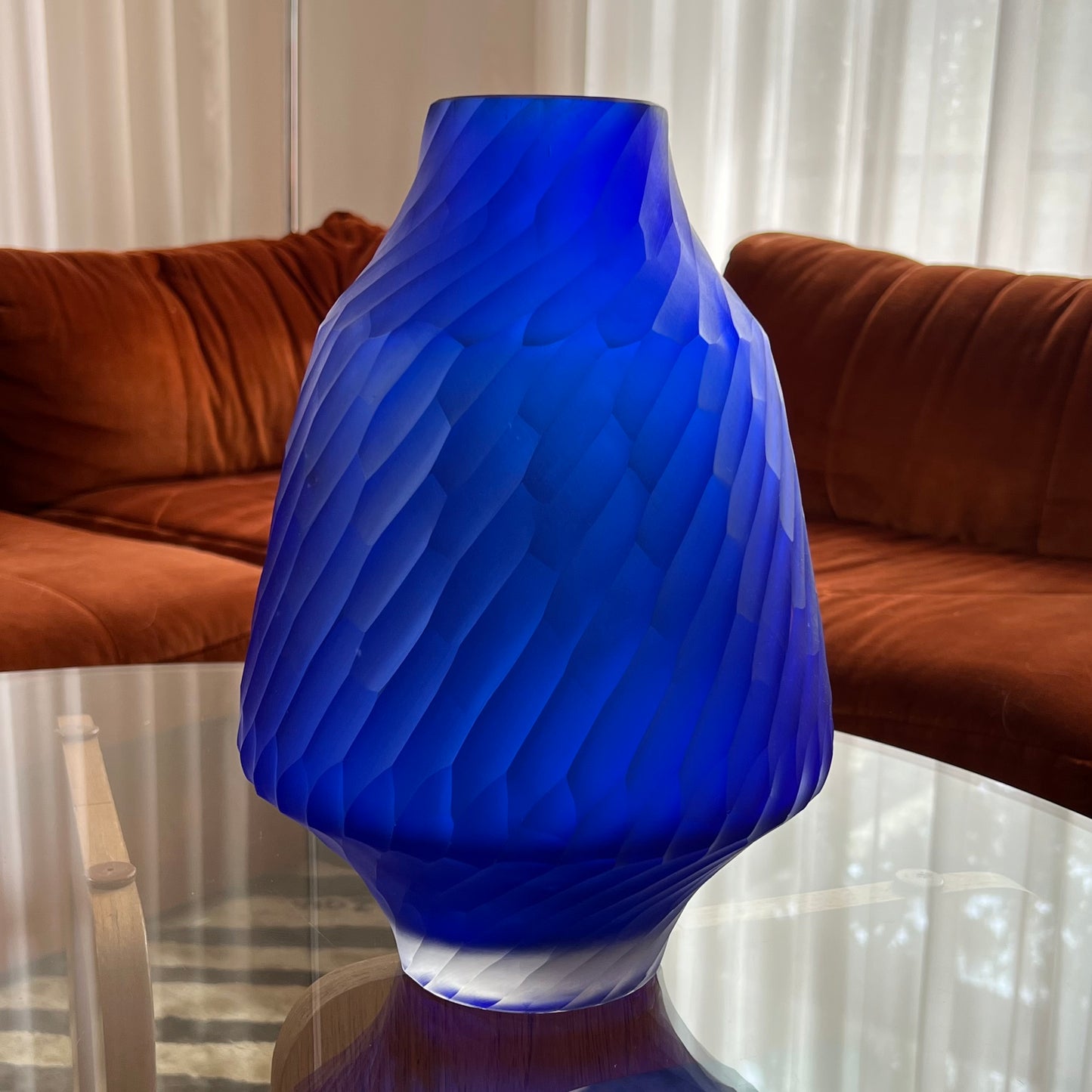 Cobalt Blue Glass Vase