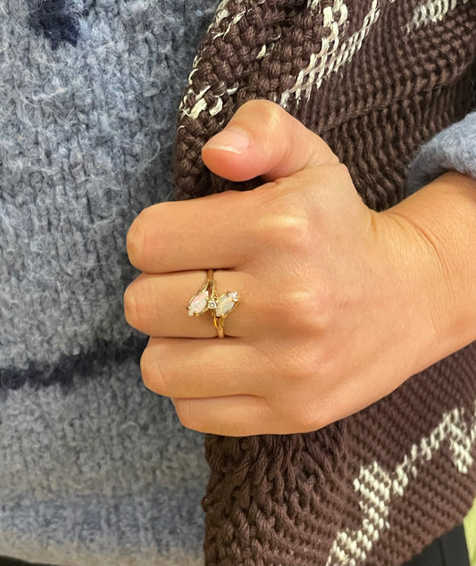 Twin Opal Ring in 9CT Gold