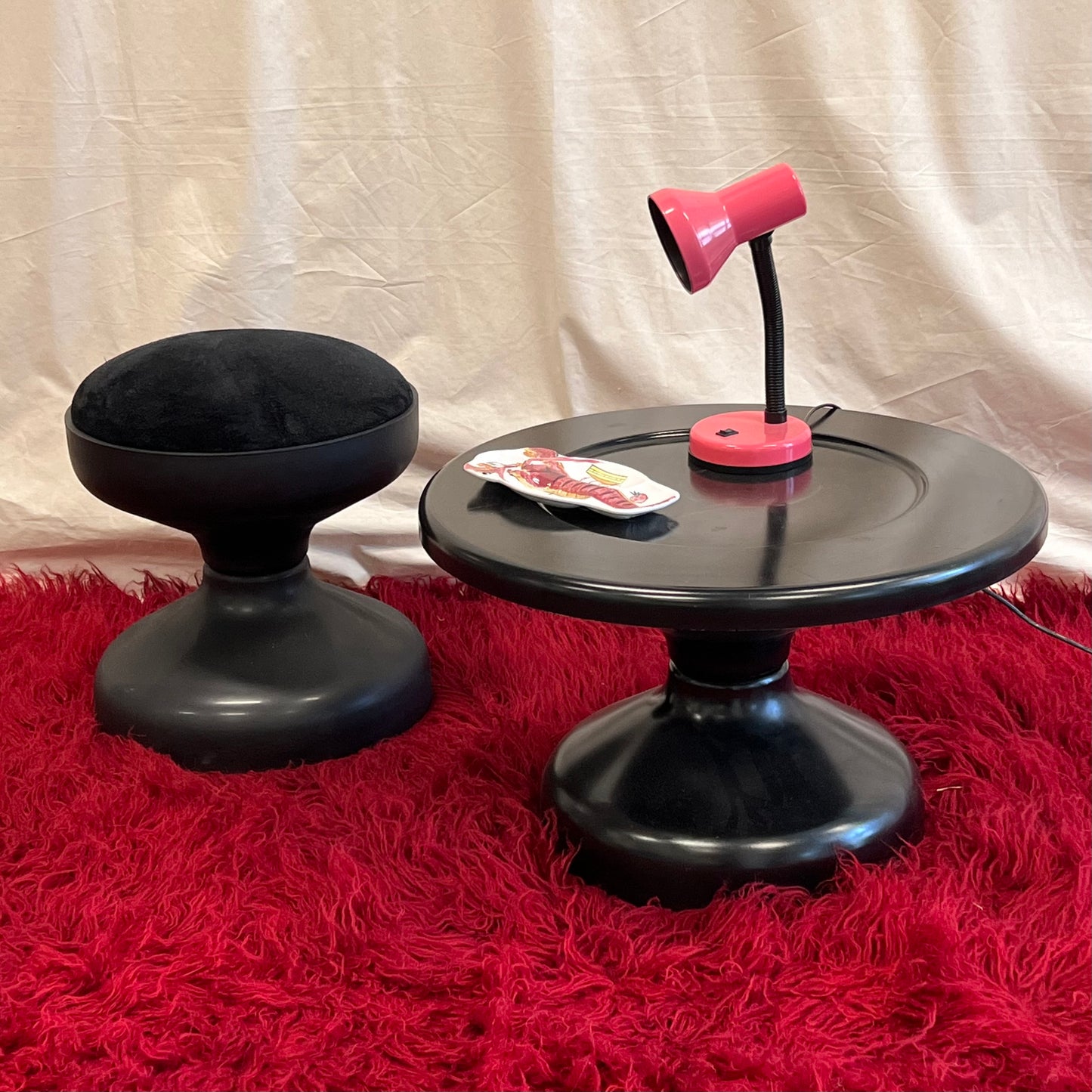 Kartell Rochetto Stool and Sidetable