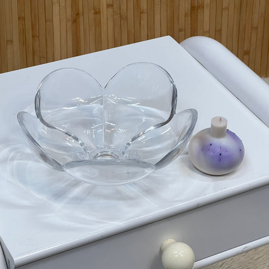 Glass Flower Bowl