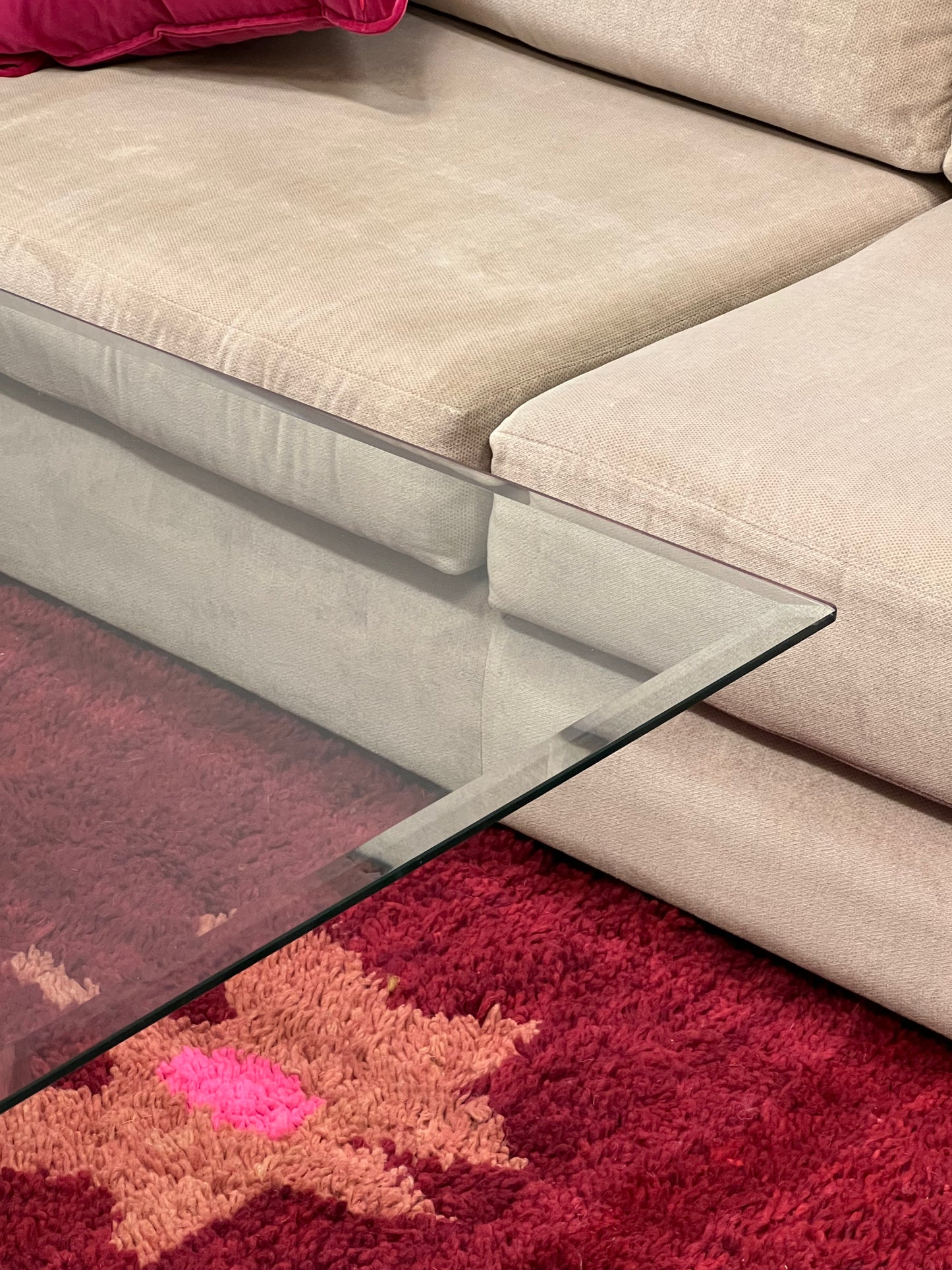 Glass Pedestal Coffee table